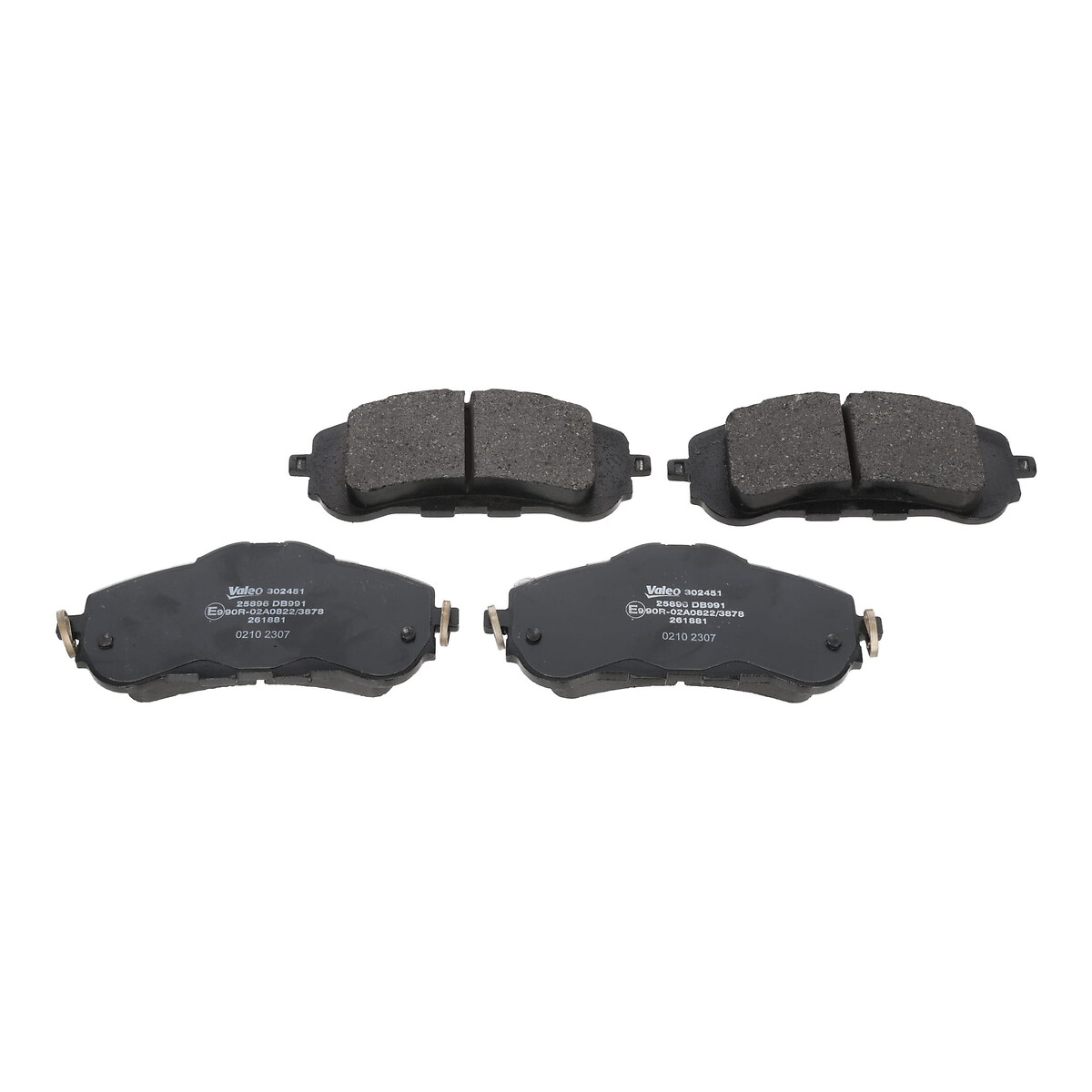 Комплект тормозных колодок, дисковый тормоз - 302451 VALEO